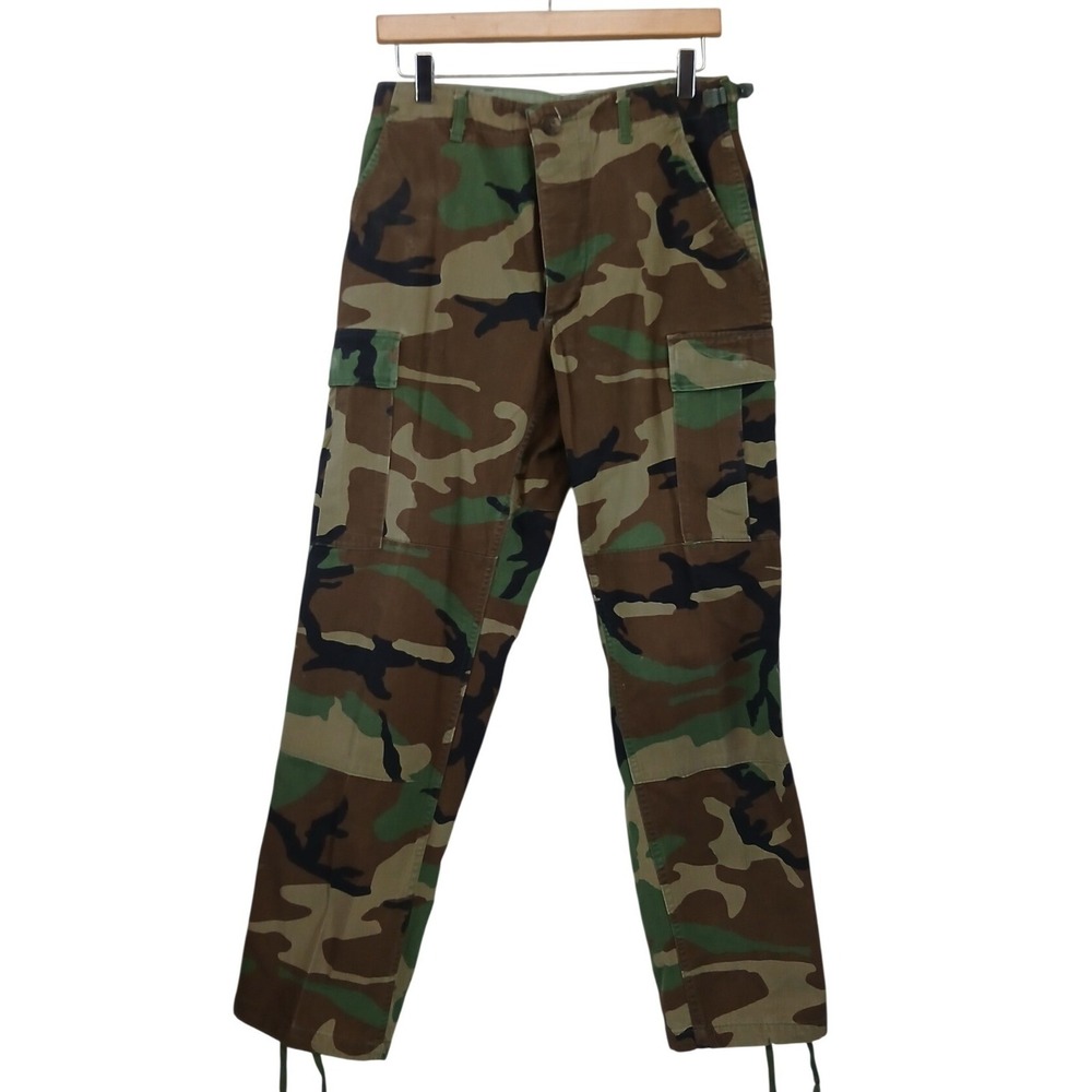 Propper US Military Woodland Camo Combat Trousers Small‎ Regular BDU Cargo Pants